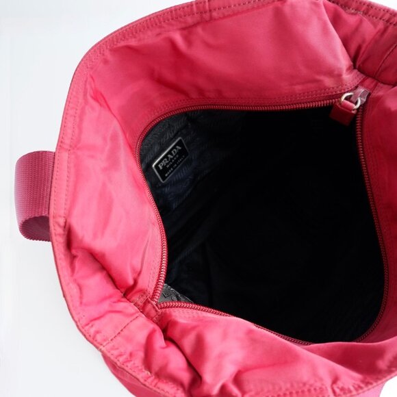 Authentic Preowned Prada Red Nylon Tote Bag - Picture 12 of 14
